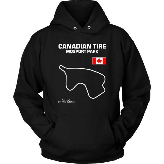 Canadian Tire Motorsport Mosport Park Track Outline Series T-shirt and Hoodie