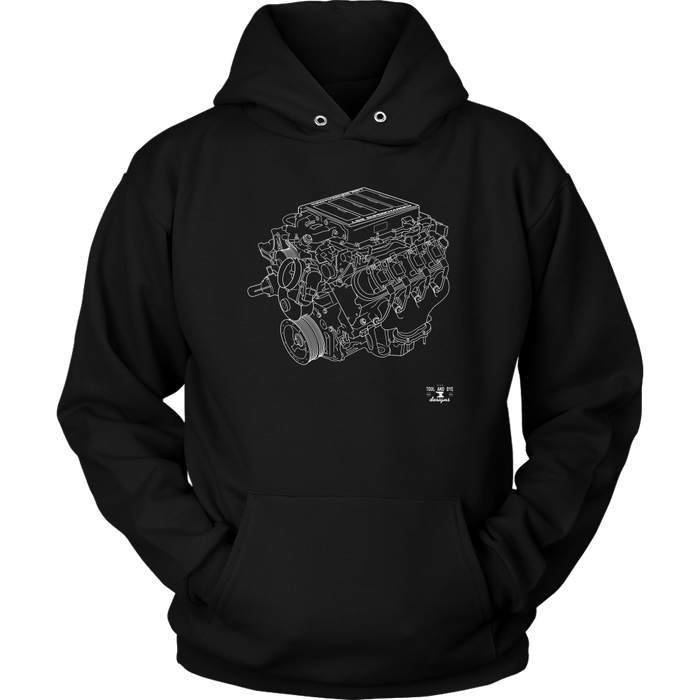 Engine Blueprint Series LS9 T-shirt or Hoodie