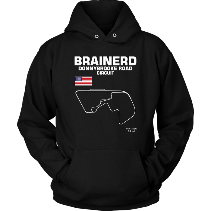 Brainerd Donnybrooke Road Course Track Outline Series T-shirt or Hoodie