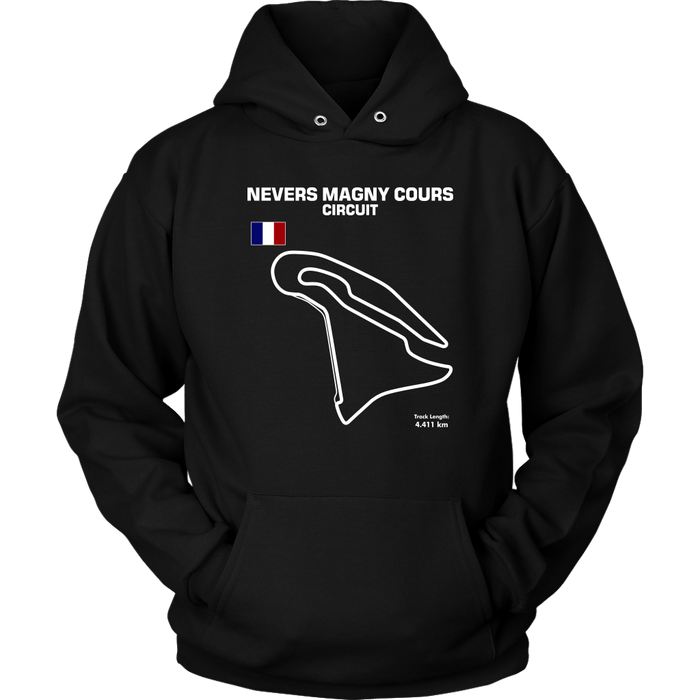 Circuit de Nevers Magny Cours Version 2 Track Outline Shirt and Hoodie