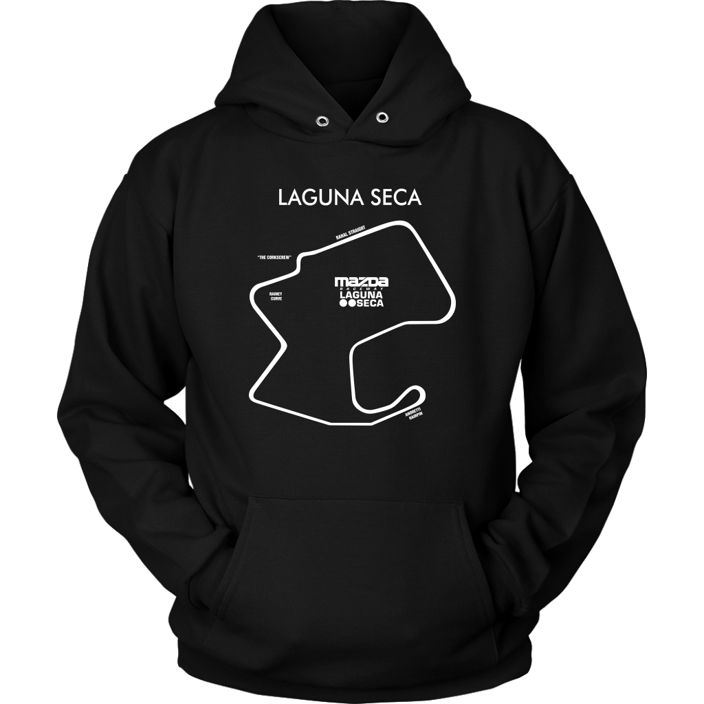 Laguna Seca WeatherTech Raceway Track Outline Series Hoodie