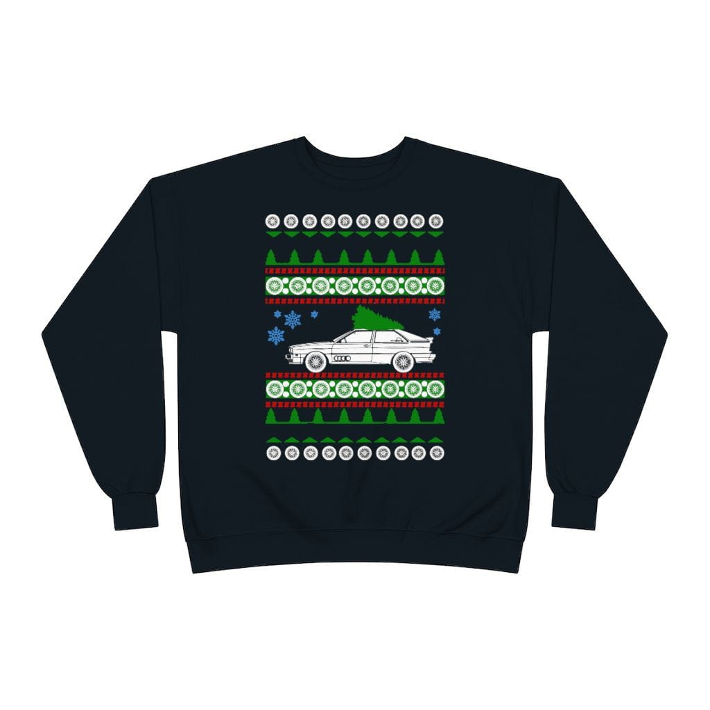 German car Audi UR Quattro 1981 Ugly Christmas Sweater sweatshirt V2