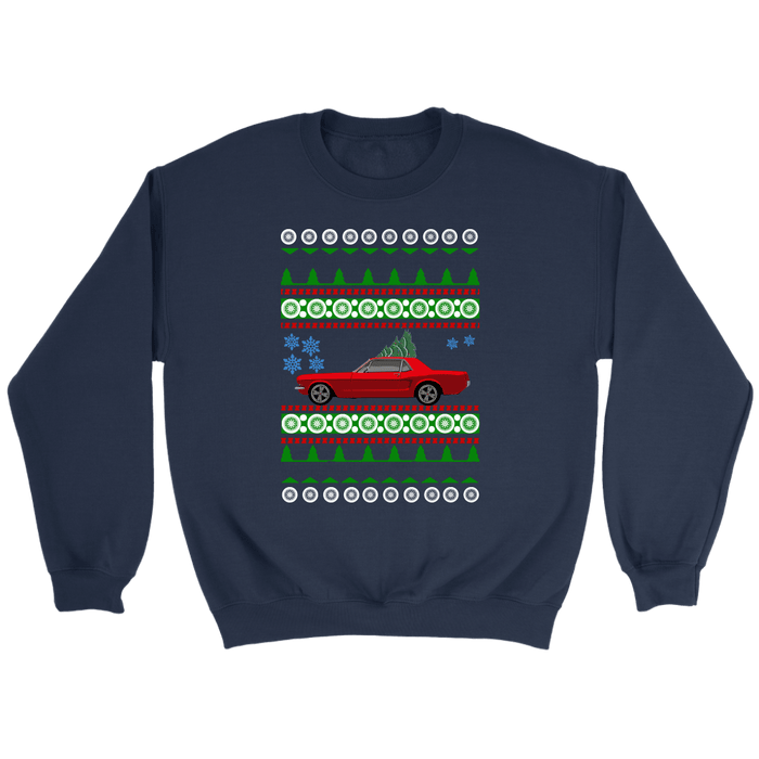 1965 Mustang Coupe Ugly Christmas Sweater