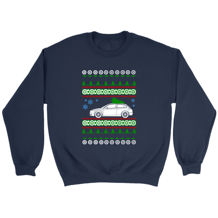 European Car Hatchback C30 Swedish Car like a  Ugly Christmas Sweater sweatshirt