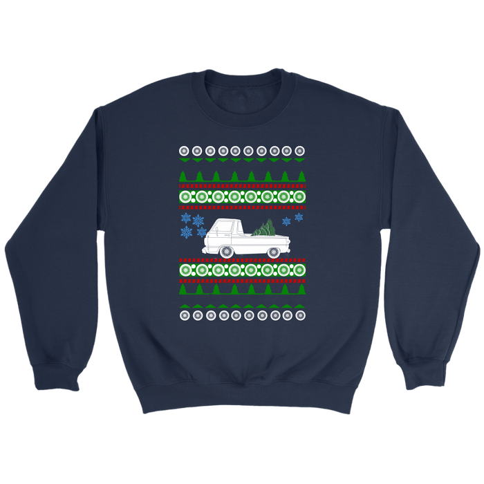 1969 american car or truck like a  A100 Truck Ugly Christmas Sweater