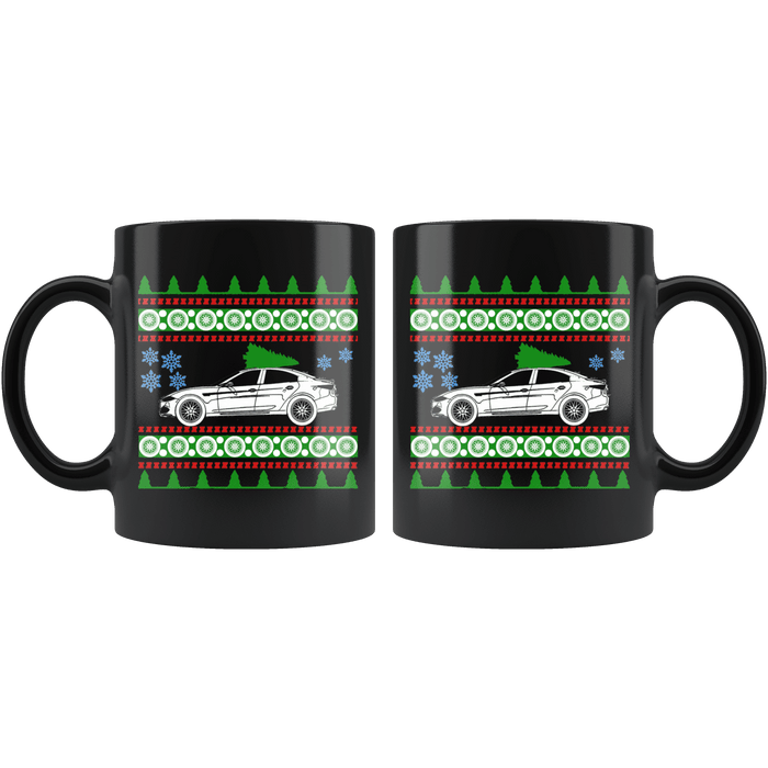 2017 Alfa Romeo Giulia Quadrifoglio Ugly Christmas Sweater Mug