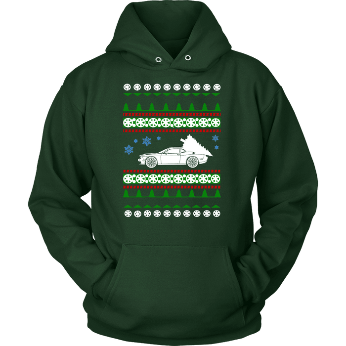 american car or truck like a  Challenger SRT Hellcat Ugly Christmas Sweater, hoodie and long sleeve t-shirt sweatshirt