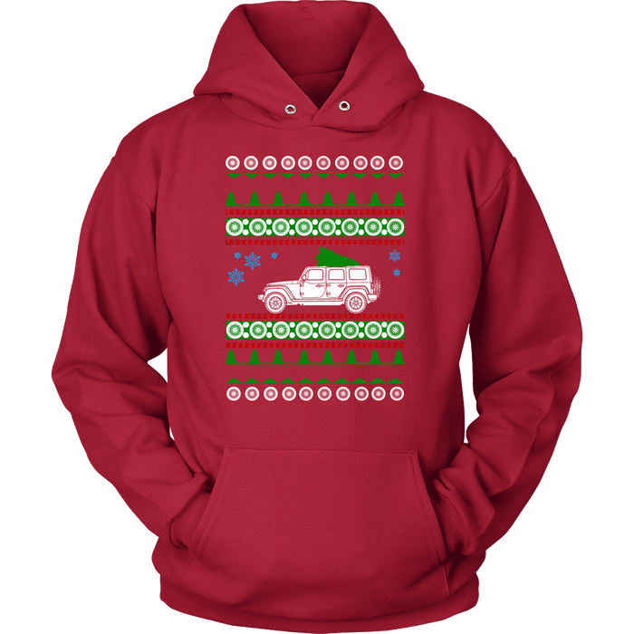 off road american vehicle Wrangler 4 door ugly christmas sweater, hoodie and long sleeve t-shirt sweatshirt