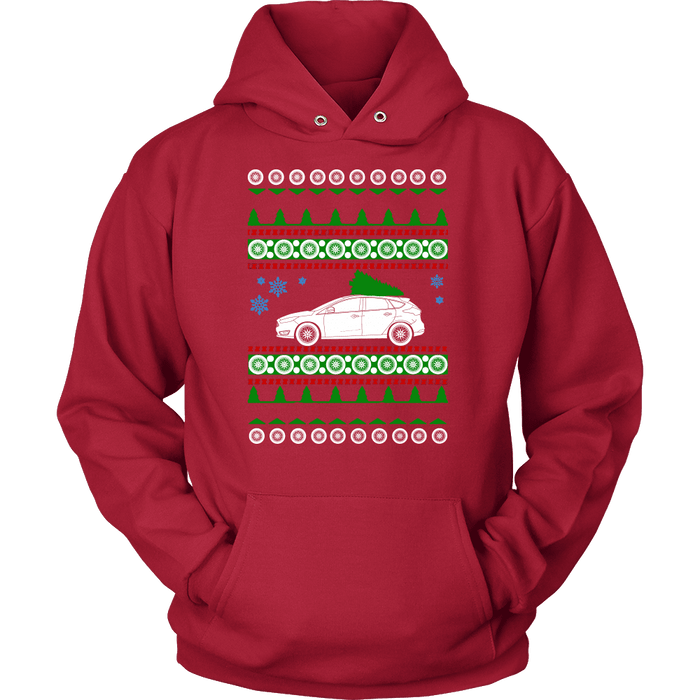 Ford Focus ST ugly christmas sweater, hoodie and long sleeve t-shirt sweatshirt