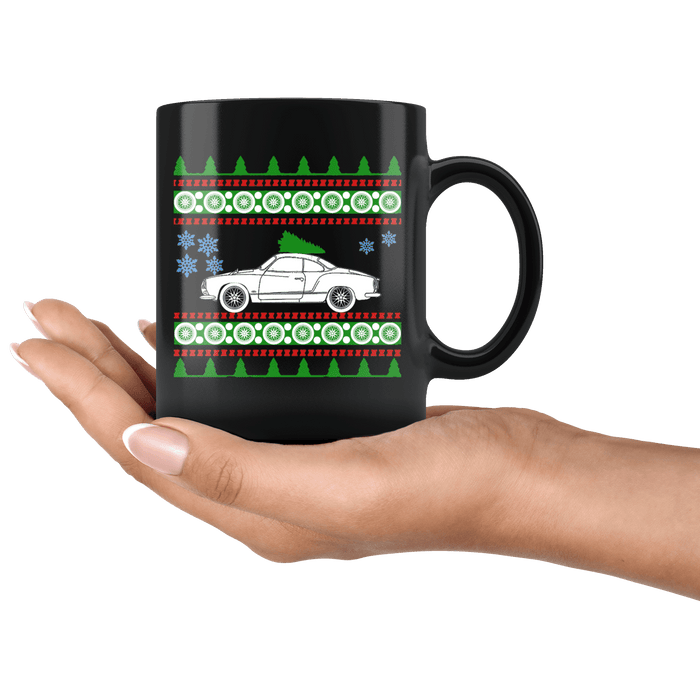 1972 VW Kharman Ghia Christmas Sweater Mug