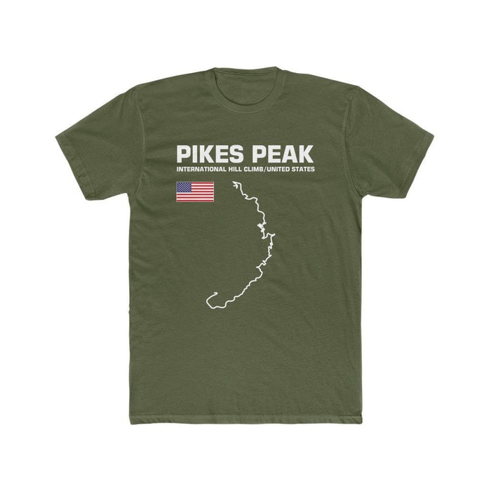 Pikes Peak International Hill Climb Track Outline Series T-shirt other colors