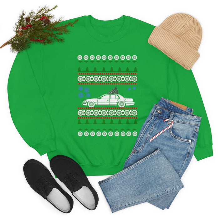 Canada car like 2nd gen Crown Victoria Ugly Christmas Sweater Sweatshirt