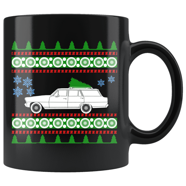 1967 Chevy Nova Wagon Christmas Sweater Mug
