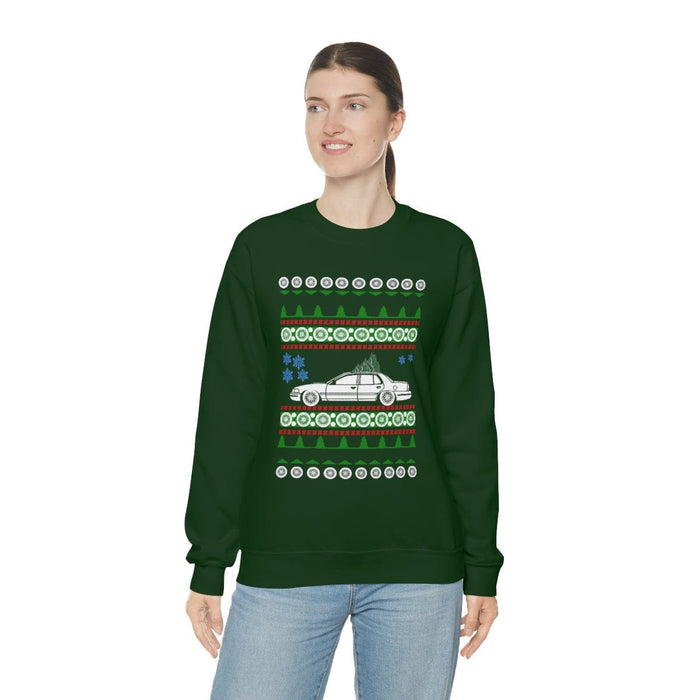 Canada car like 2nd gen Crown Victoria Ugly Christmas Sweater Sweatshirt