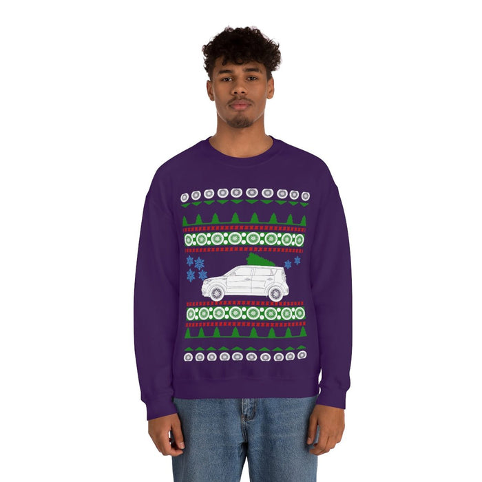 UK Car like a Soul Ugly Christmas Sweater kia