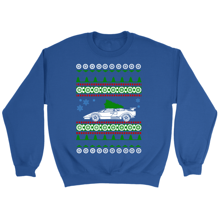 Exotic Car Ugly Christsmas Sweater, hoodie and long sleeve t-shirt Lamborghini Countach sweatshirt