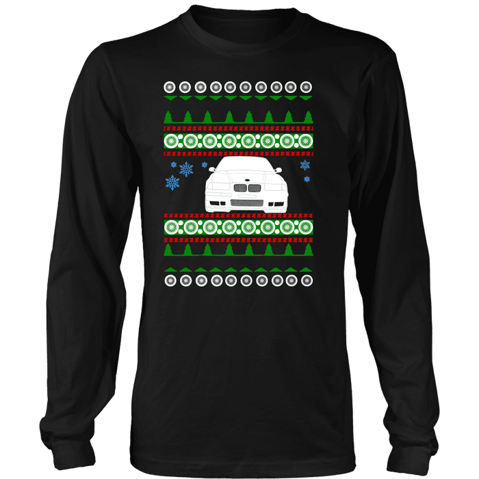 BMW E36 M3 front Ugly Christmas Sweater, hoodie and long sleeve t-shirt sweatshirt