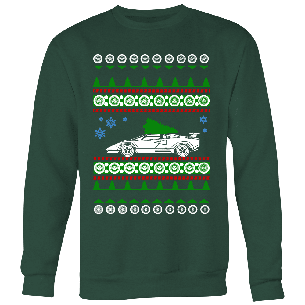 Exotic Car Ugly Christsmas Sweater, hoodie and long sleeve t-shirt Lamborghini Countach sweatshirt