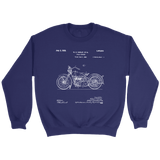 Motorcycle Patent Design- Gift for motorcyle rider sweatshirt