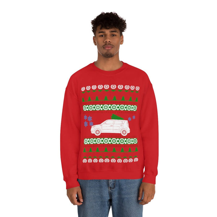 UK Car like a Soul Ugly Christmas Sweater kia