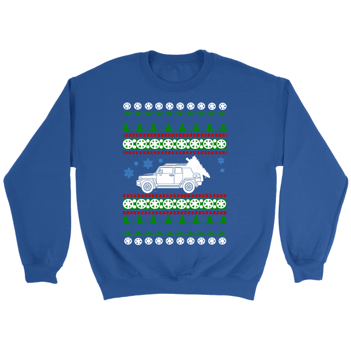 Toyota FJ Cruiser Ugly Christmas Sweater Holiday party shirt and Hoodie sweatshirt