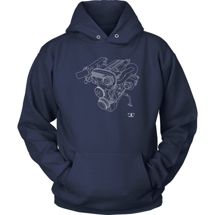 Engine Blueprint Series Nissan CA18DET T-shirt or Hoodie