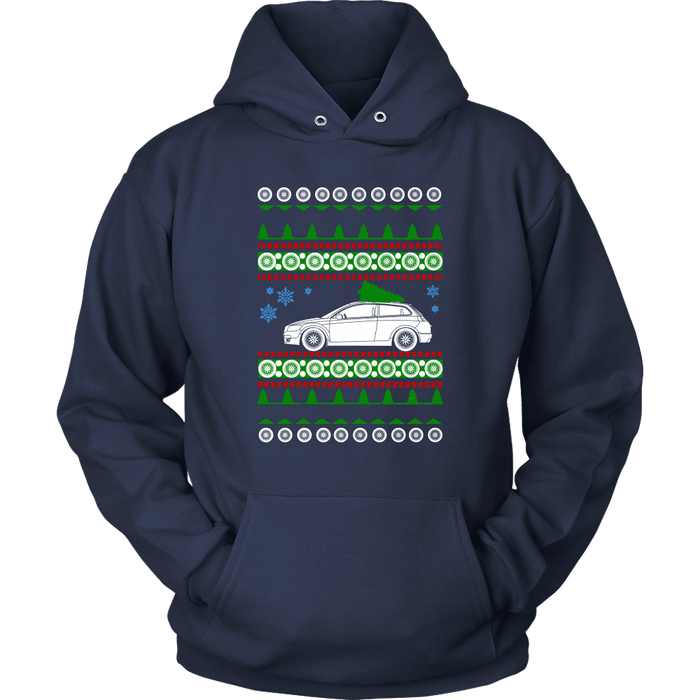 European Car Hatchback C30 Swedish Car like a  Ugly Christmas Sweater sweatshirt