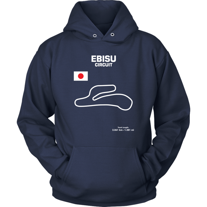 Ebisu Circuit Japan Race Track Outline Series t-shirt or Hoodie