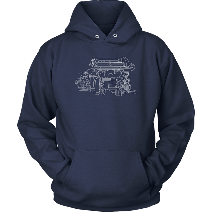 Engine Blueprint Series DSM 4G63 T-shirt or Hoodie V2