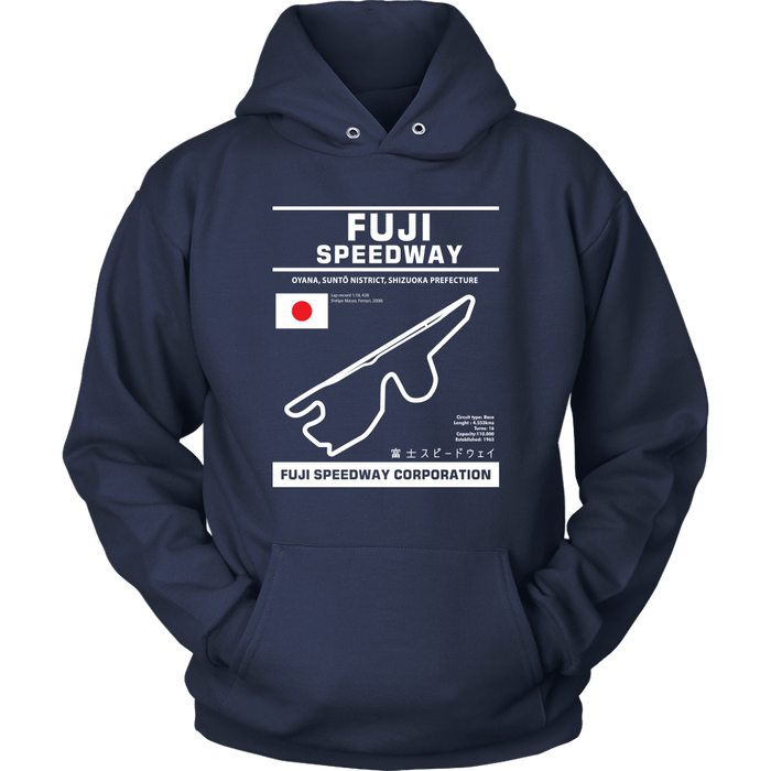 Fuji Speedway Version 2 Race Track Outline Series T-shirt or Hoodie