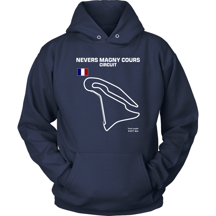 Circuit de Nevers Magny Cours Version 2 Track Outline Shirt and Hoodie