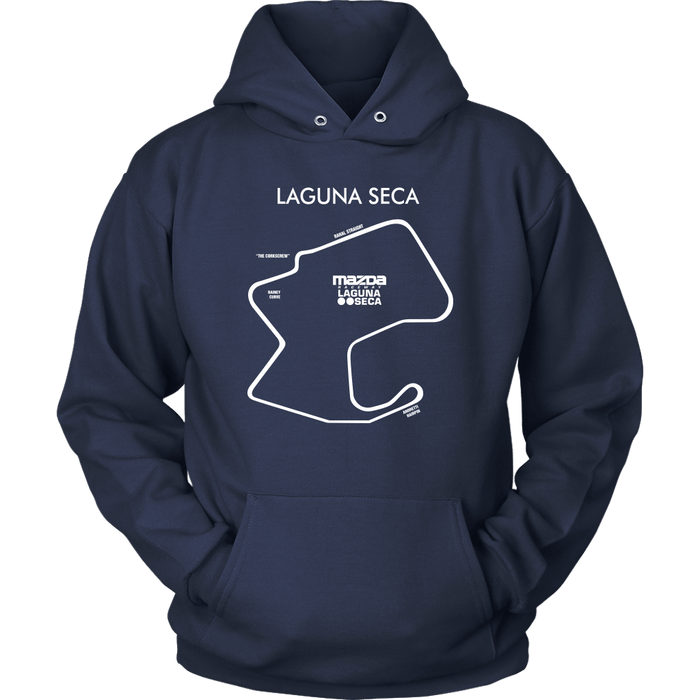 Laguna Seca WeatherTech Raceway Track Outline Series Hoodie