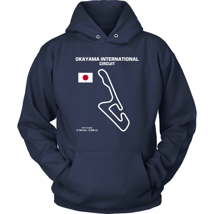 Okayama International Circuit Track Outline Series T-shirt and Hoodie