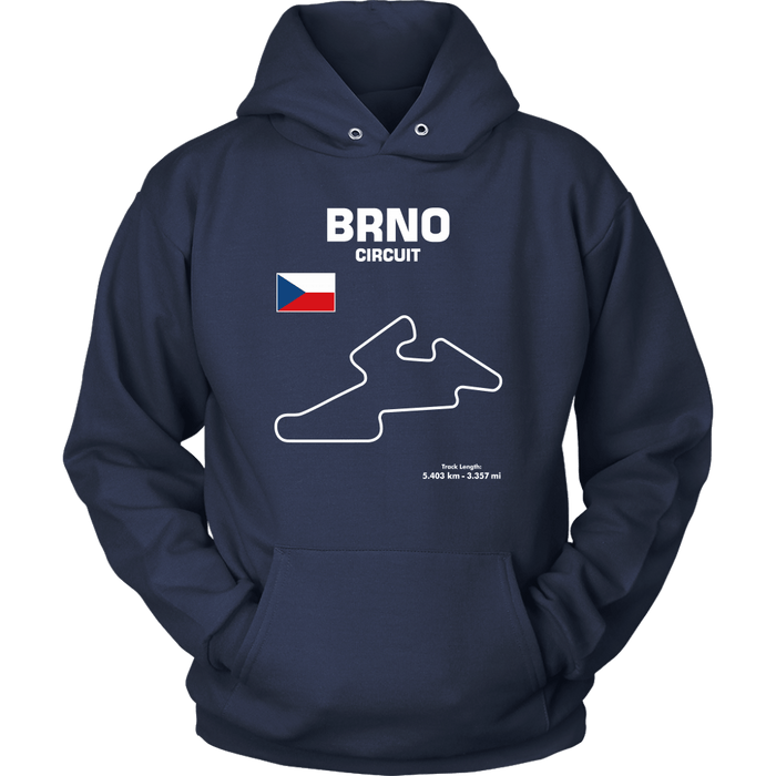 BRNO Circuit Czech Republic Track Outline Series T-shirt and Hoodie