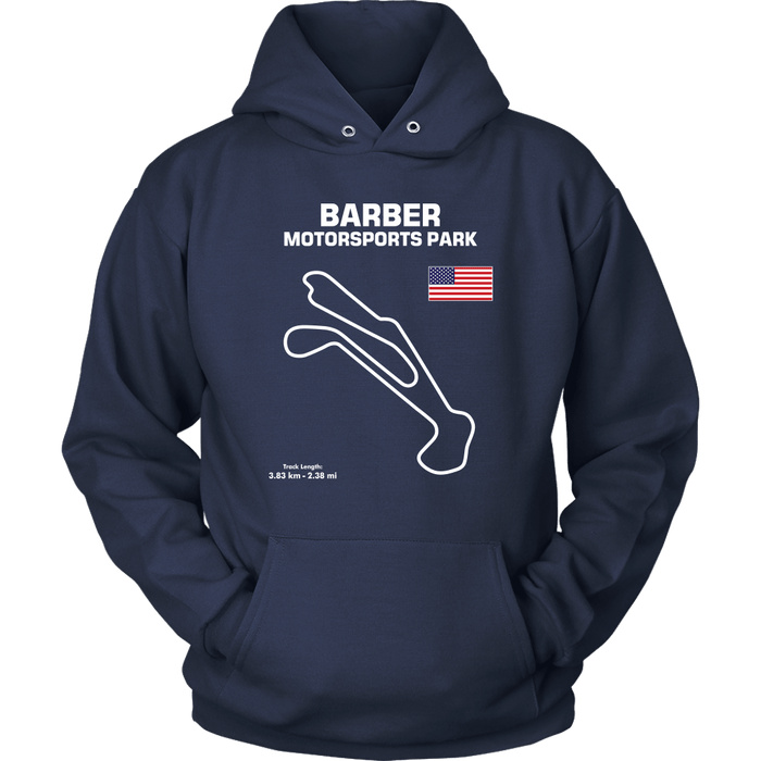 Track Outline Series T-shirt and Hoodie Barber Motorsports Park