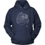 Engine Blueprint Series Ford 300 Inline 6 T-shirt or Hoodie