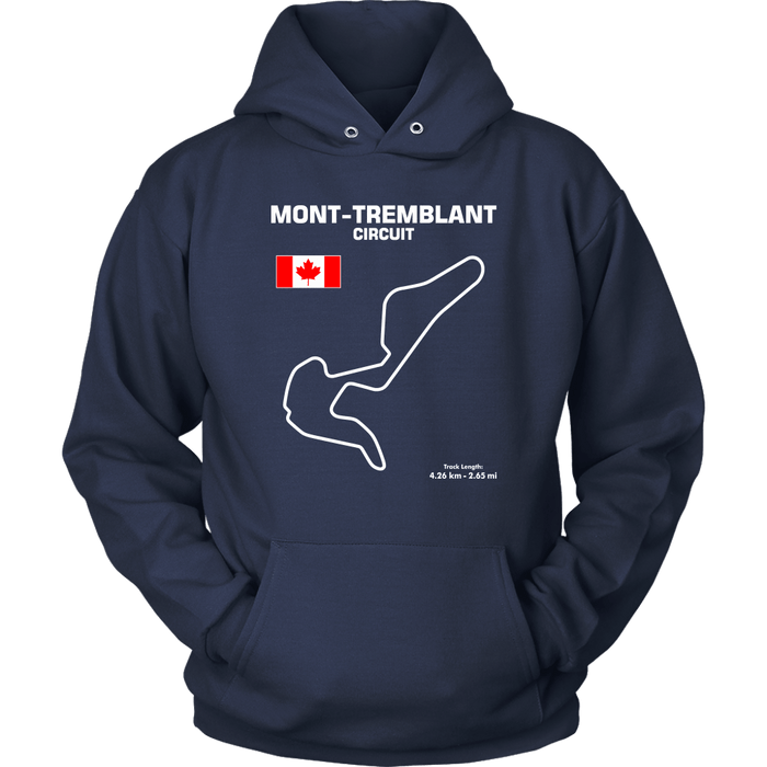 Mont-Tremblant Circuit Track Outline Series T-shirt and Hoodie