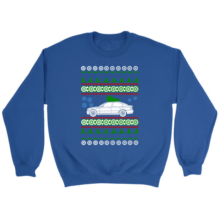 German Car like a E46 325i 4 door ugly christmas sweater sweatshirt