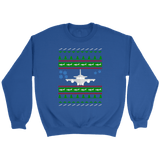 Commercial Airliner Ugly Christmas Sweater