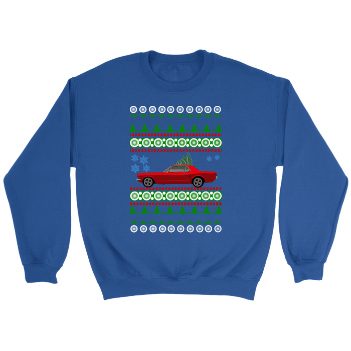 1965 Mustang Coupe Ugly Christmas Sweater