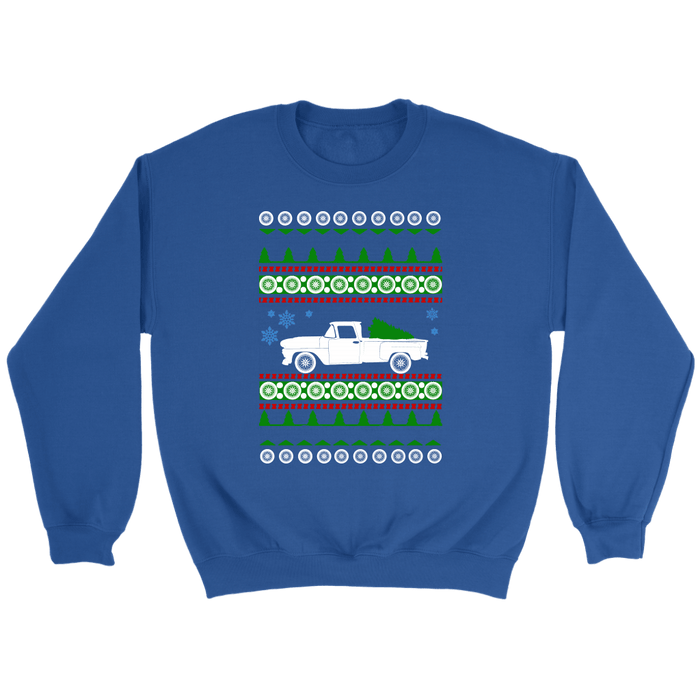 1969 Chevy C10 Stepside truck ugly christmas Sweater