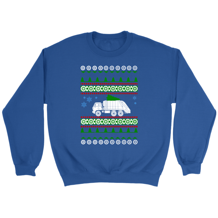 Recycling Garbage Waste Truck Ugly Christmas Sweater or Hoodie