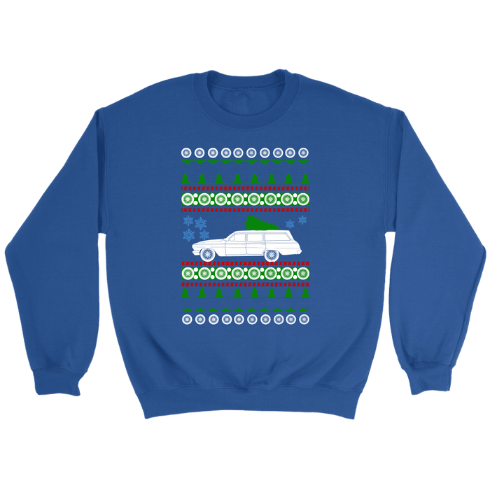 Bel Air Chevy Wagon 1962 Ugly Christmas Sweater sweatshirt