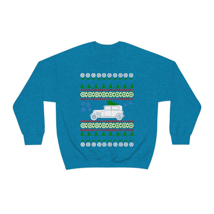 Old car like a Model A ugly Christmas Sweater Sweatshirt