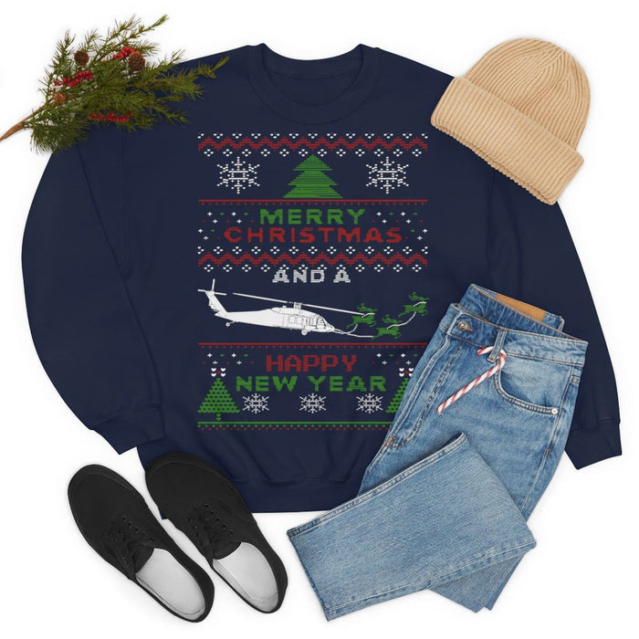 Germany Military Helicopter Blackhawk Ugly Christmas Sweater Sweatshirt