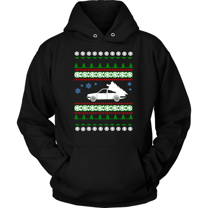 car like a Mk2 Jetta Ugly Christmas Sweater Hoodie and long sleeve t-shirt sweatshirt