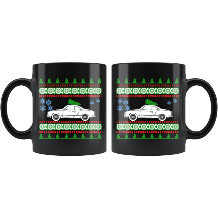 1972 VW Kharman Ghia Christmas Sweater Mug