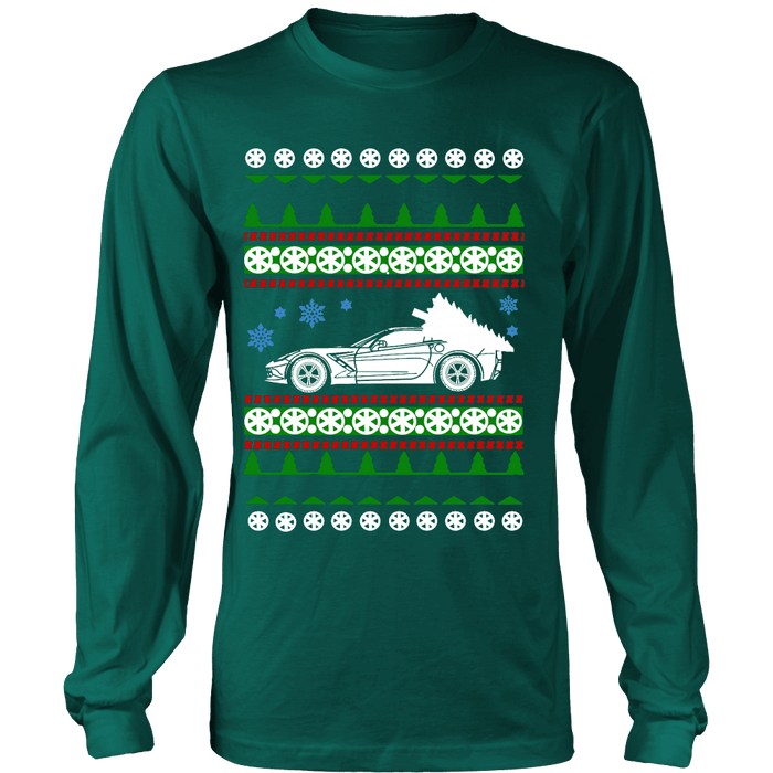 C7 Corvette Ugly Christmas Sweater, hoodie and long sleeve t-shirt sweatshirt