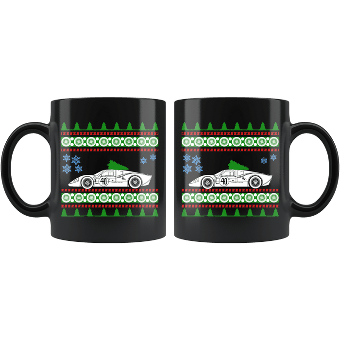 Ford Mustang GT40 Ugly Christmas Sweater Mug