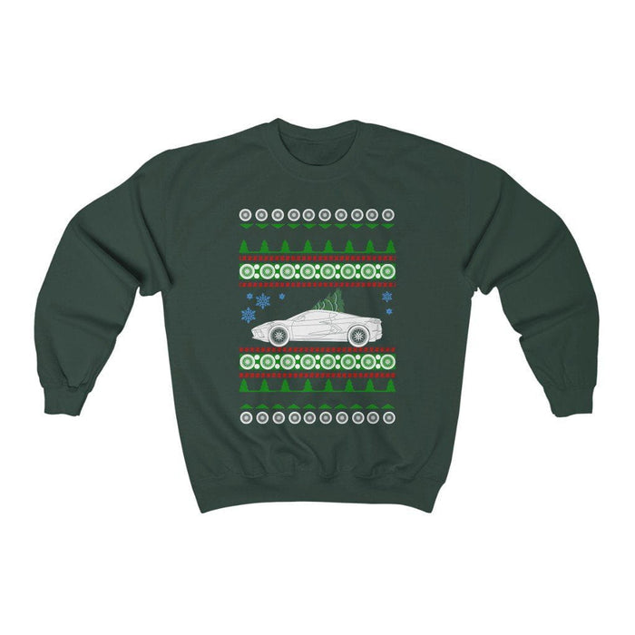 Corvette C8 Ugly Christmas Sweater Sweatshirt